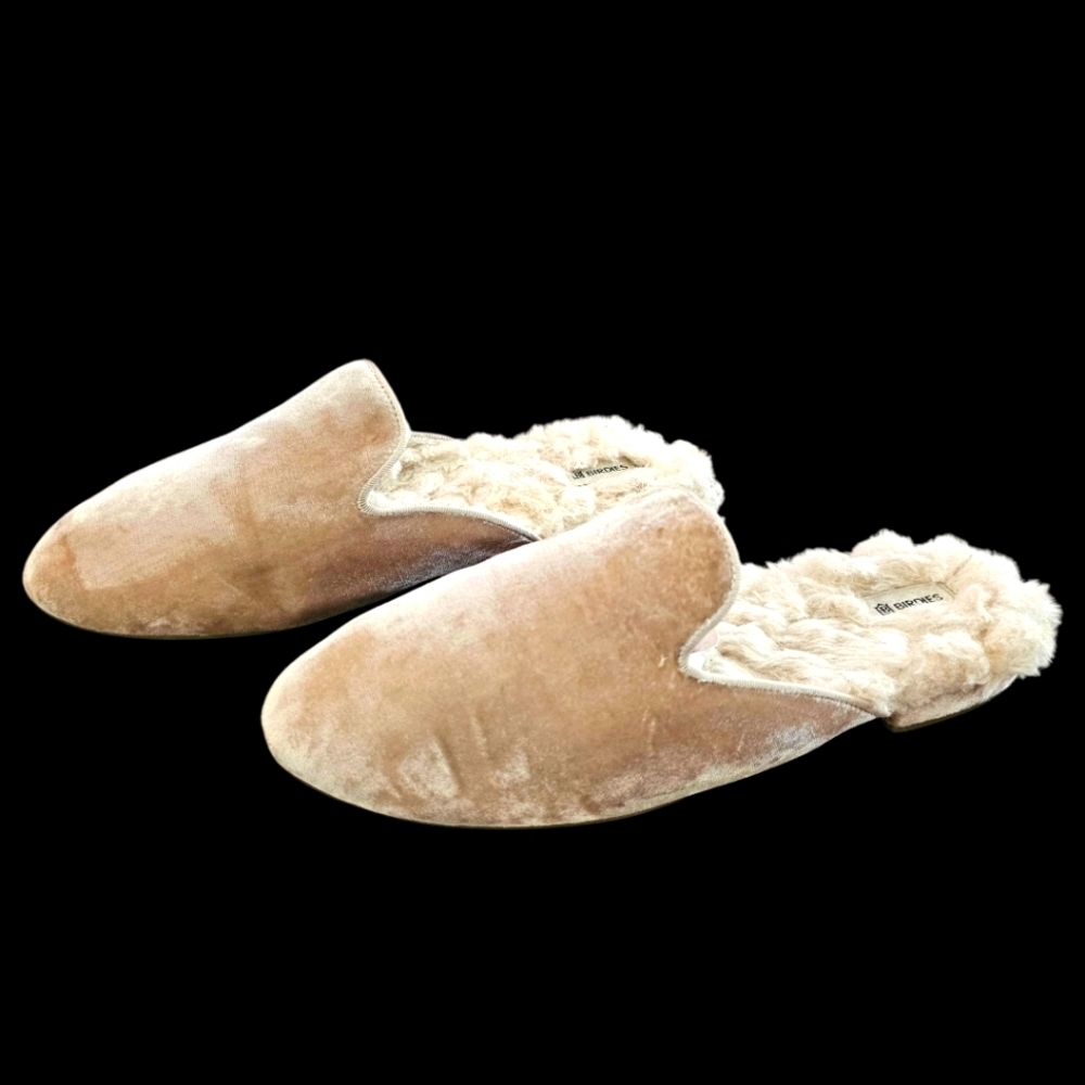 Birdies Phoebe Faux Fur Mule in CreamFaux Fur - Picture 2 of 12